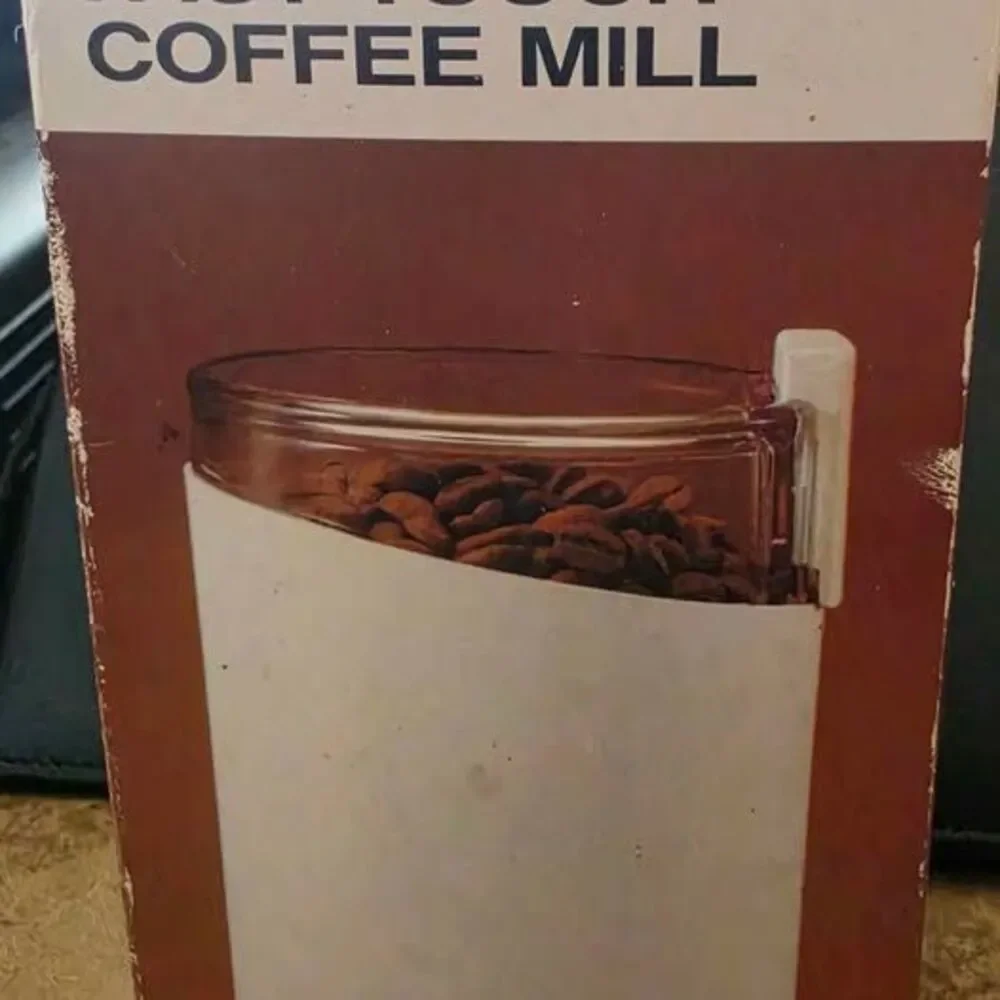 Vintage Krups Fast-Touch Coffee Mill Grinder 160W White Tested Working Box
